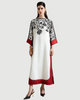 LULUSAR Red Reverie – Designer Printed Lawn Suit, 3 Piece Stitched Stuff: Good Quality Stitched 3 Piece Lawn – breathable, fluid & ultra-comfortableDesign: Monochrome botanical print with contrast red borders, boat neckline, batwing sleeves & side slits w