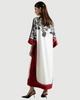 LULUSAR Red Reverie – Designer Printed Lawn Suit, 3 Piece Stitched Stuff: Good Quality Stitched 3 Piece Lawn – breathable, fluid & ultra-comfortableDesign: Monochrome botanical print with contrast red borders, boat neckline, batwing sleeves & side slits w